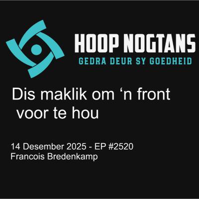 Dis maklik om ‘n front voor te hou  #2520