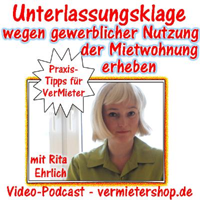 Unterlassungsklage erheben wegen gewerblicher Nutzung der Mietwohnung - Immobooks.de