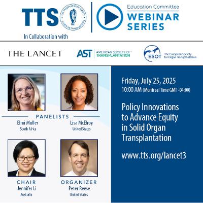 Episode 6: Policy Innovations to Advance Equity in Solid Organ Transplantation Episode 6: Policy Innovations to Advance Equity in Solid Organ Transplantation