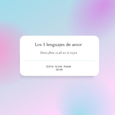 Los 5 lenguajes del amor