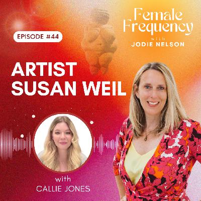 Artist Susan Weil with Callie Jones