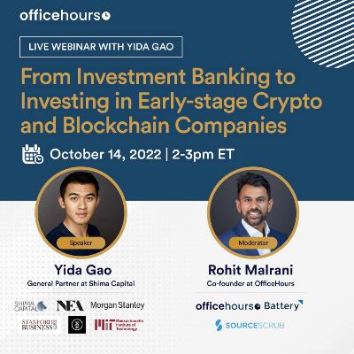 From Investment Banking to Investing in Crypto