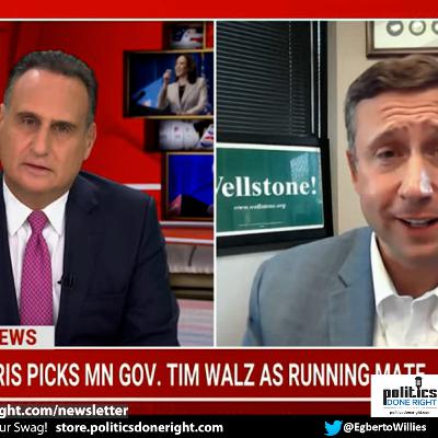 DFL Chair Ken Martin responds perfectly to MSNBC Host's pejorative tone on Tim Walz as progressive.