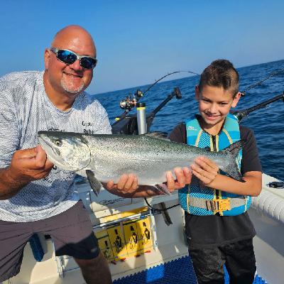 Ruben Ojeda of Fish On Guide Service Lake Michigan Salmon and Trout Charters