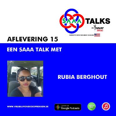 Vrijblijvende gesprekken special SAAA Talks: gesprek met Rubia Berghout