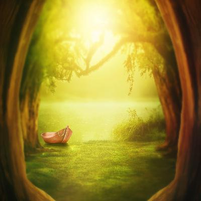 Verborgener Waldgarten