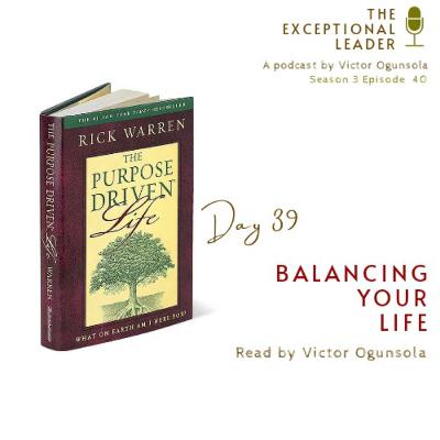Day 39 - Balancing your Life Day 39 - Balancing your Life