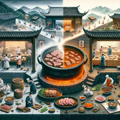 红烧肉和凉拌黄瓜：夏日餐桌上的完美搭档