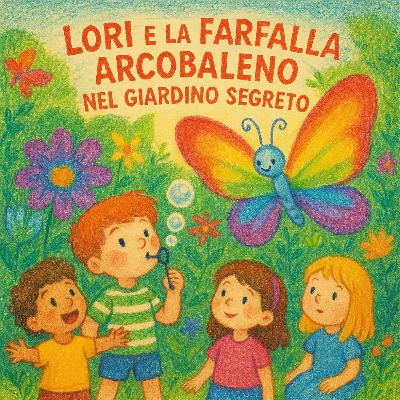 Lori e la Farfalla Arcobaleno nel Giardino Segreto