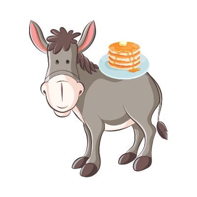 Jelly Bean the Cat Children's Bedtime Stories: Dennis the Donkey learns how to make Pancakes