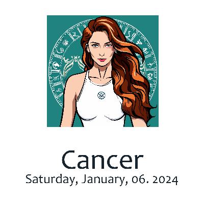Cancer Horoscope for Saturday, January, 06. 2024: Embrace social opportunities and trust your instincts for love, career, money, and health.... Cancer Horoscope for Saturday, January, 06. 2024: Embrace social opportunities and trust your instincts for love, career, money, and health....