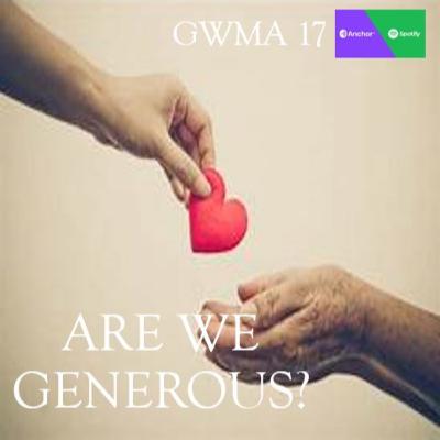 Are We Generous? Are We Generous?