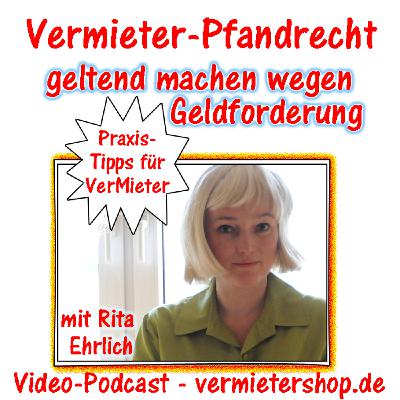 Vermieterpfandrecht gemäß § 562 BGB wegen Geldforderung geltend machen - Immobooks.de