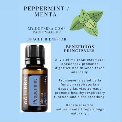 DOTERRA ACEITE ESENCIAL DE PEPPERMINT (menta) CON PACHI DOTERRA ACEITE ESENCIAL DE PEPPERMINT (menta) CON PACHI