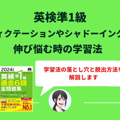 英検準1級リスニング対策:ディクテーションやシャドーイングで伸び悩む時の学習法 英検準1級リスニング対策:ディクテーションやシャドーイングで伸び悩む時の学習法