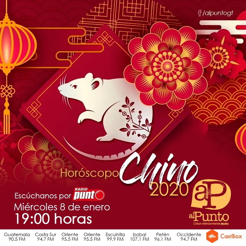 HOROSCOPO CHINO 2020 - 8-01-2020