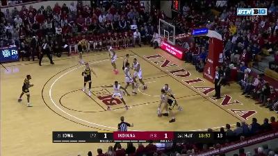 Highlights: Green Scores 27 off the Bench | Iowa at Indiana | Feb. 13, 2020