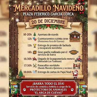 Entrevista Julio Ríos. Mercadillo navideño Cuevas de San Marcos