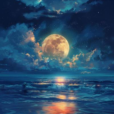 月の映し –  Das Spiegelbild des Mondes im Wasser