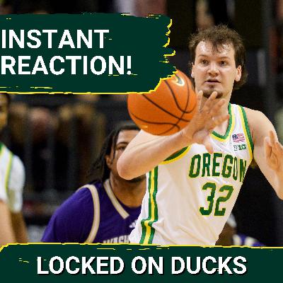 REACTION: Oregon STUNS Washington as KJ Evans SAVES Senior Night for Nate Bittle, Dana Altman