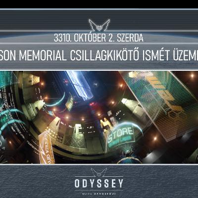 Galnet hírek: 3310. október 2. szerda Jameson Memorial csillagkikötő ismét üzemképes Galnet hírek: 3310. október 2. szerda Jameson Memorial csillagkikötő ismét üzemképes