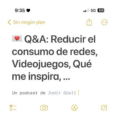 Q&A: Reducir el consumo de redes, Videojuegos, Qué me inspira, ...