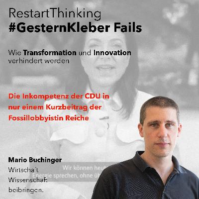 Die Inkompetenz der CDU in nur einem Kurzbeitrag der Fossillobbyistin Reiche Die Inkompetenz der CDU in nur einem Kurzbeitrag der Fossillobbyistin Reiche