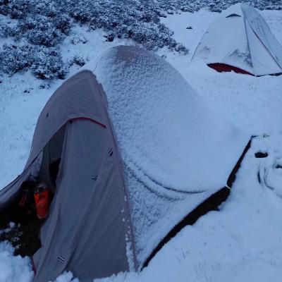 郭喀啦念久—翻越海拔5100米垭口遇到下大雪