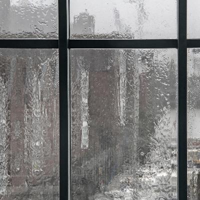 COSY RAIN • A Desk in Front of a Rainy Window Is the Perfect Place to Study