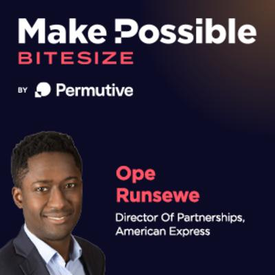 Ope Runsewe, Director Of Partnerships at American Express and Michael Ogunjobi, Lead Customer Success Manager at Permutive. Ope Runsewe, Director Of Partnerships at American Express and Michael Ogunjobi, Lead Customer Success Manager at Permutive.