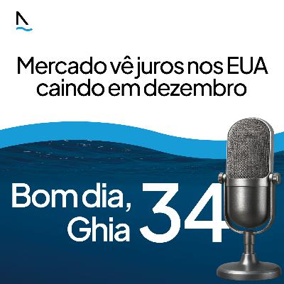 Bom dia Ghia 34 - Mercado vê juros nos EUA caindo em dezembro Bom dia Ghia 34 - Mercado vê juros nos EUA caindo em dezembro