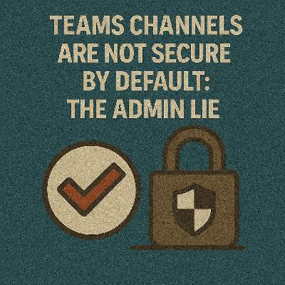 Teams Channels Are Not Secure By Default: The Admin Lie Teams Channels Are Not Secure By Default: The Admin Lie