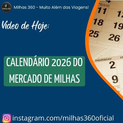 Calendário 2026 do Mercado de Milhas Calendário 2026 do Mercado de Milhas