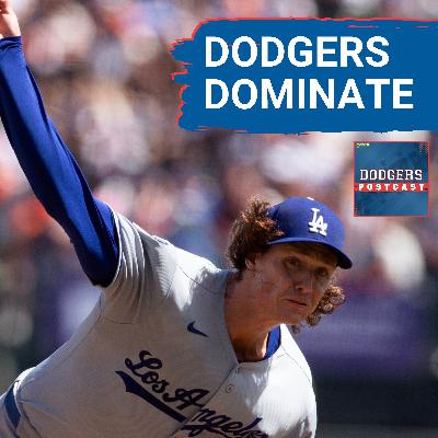 DODGERS POSTCAST: Dodgers in another ROUT to take the series over the Giants.