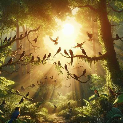 Harmonische Vogelsymphonie: Entspannung durch natürliche Klänge zum Einschlafen