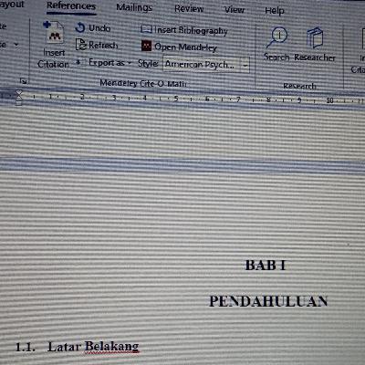 Udah sampe mana skripsinya?