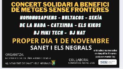 Concierto solidario en la Marina Alta a beneficio de Médicos Sin Fronteras Concierto solidario en la Marina Alta a beneficio de Médicos Sin Fronteras
