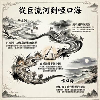 #巨流河 #齊邦媛 巨流裡的影子與光 一條河如何帶著一個家族穿越百年