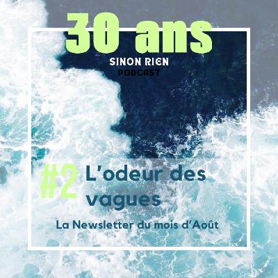 La newsletter du mois d'août - L'odeur des vagues