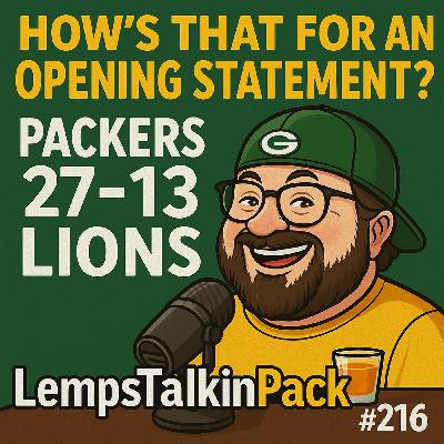 How’s That For An Opening Statement? | Packers 27-13 Over Lions | LempsTalkinPack #216