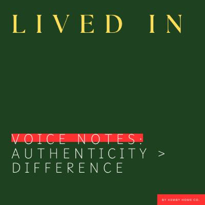 Authenticity > Difference Authenticity > Difference