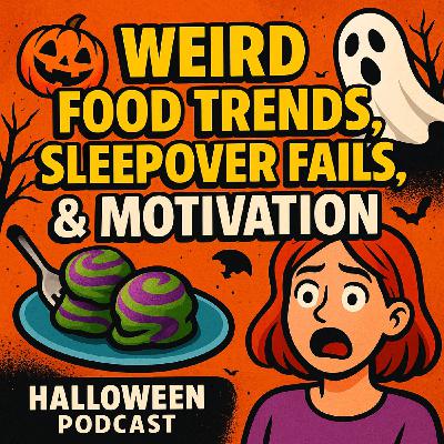 WEIRD FOOD Trends, Sleepover FAILS, & MOTIVATION | Halloween Podcast (Stay Outta My Fridge)