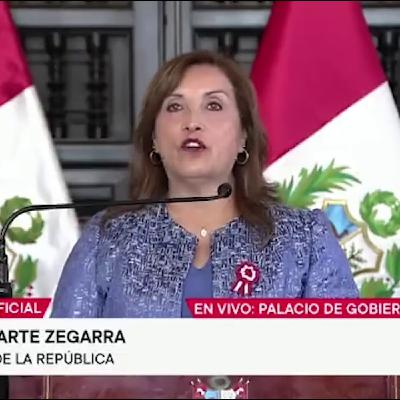 07-21-2023 - Dina Boluarte sobre protestas en Peru - Reconocemos a los que se manifestaron pacificamente - stem
