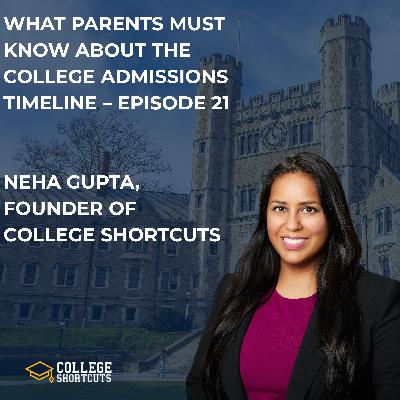 WHAT PARENTS MUST KNOW ABOUT THE COLLEGE ADMISSIONS TIMELINE – EPISODE 21