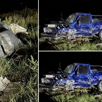 Tragedia en la Ruta 1: Un choque frontal dejó un muerto y una mujer en estado crítico