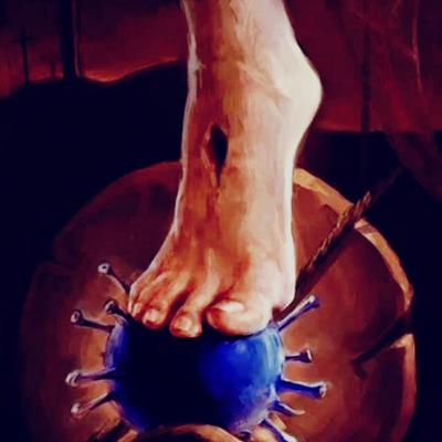 Corona Meditada de l Sangre Preciosa de Jesús de acuerdo con la tradición De la Iglesia Católica.