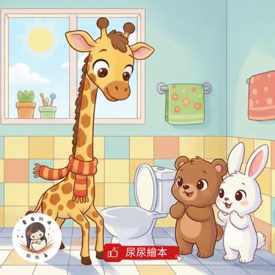 睡前故事 EP128 《長頸鹿阿鹿學上廁所》生活習慣｜品格教育｜尿尿繪本