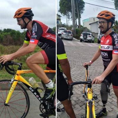 Superação no ciclismo: atleta capixaba sofre acidente, mas não para de pedalar