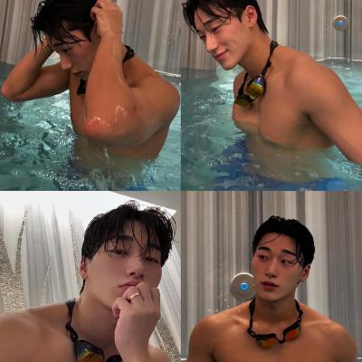 ATEEZ San 4th Gen Idol Shocks Fans With Muscular Shirtless Photos