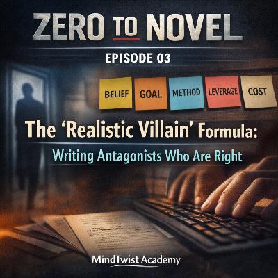 Zero to novel (Ep 3) The "Realistic Villain" Formula: Writing Antagonists Who Are Right Zero to novel (Ep 3) The "Realistic Villain" Formula: Writing Antagonists Who Are Right